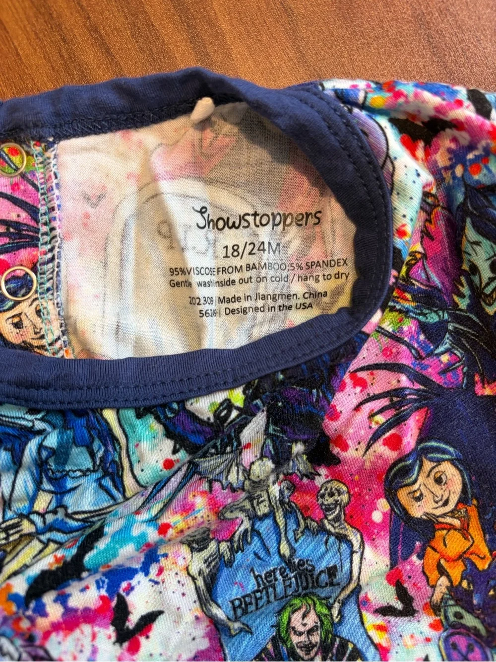 Showstoppers 18-24M Tim Burton Bodysuit Twirl
